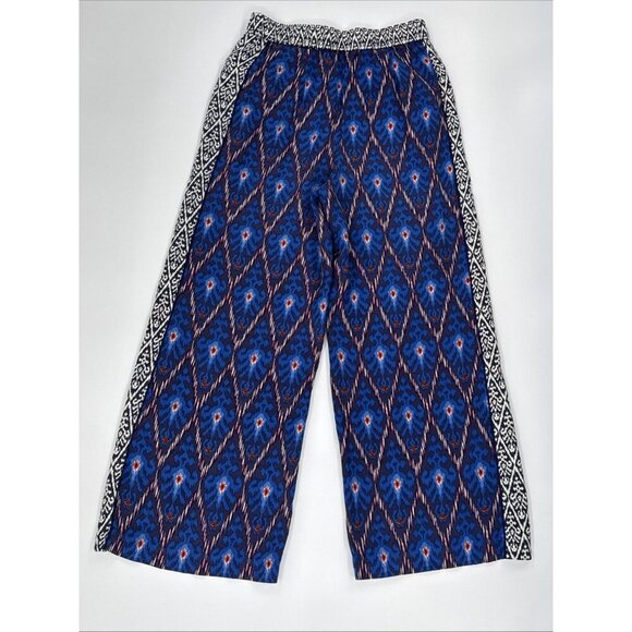 Anthropologie Palazzo Pants Womens Small Vale Boho Colorful Wearable Art Hippie - Picture 2 of 10